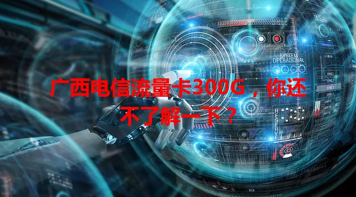 广西电信流量卡300G，你还不了解一下？