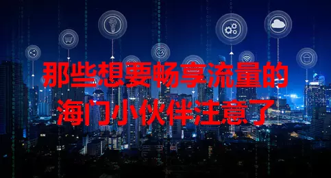 那些想要畅享流量的海门小伙伴注意了