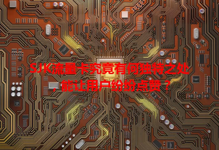 SJK流量卡究竟有何独特之处，能让用户纷纷点赞？