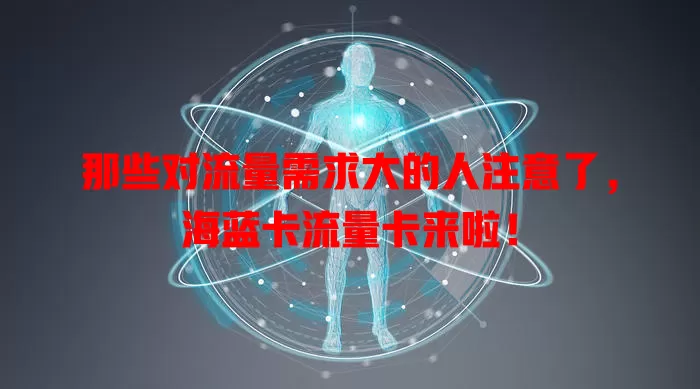 那些对流量需求大的人注意了，海蓝卡流量卡来啦！