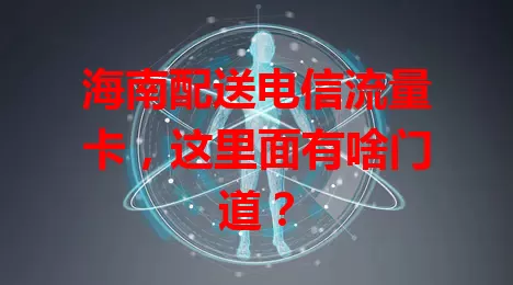 海南配送电信流量卡，这里面有啥门道？