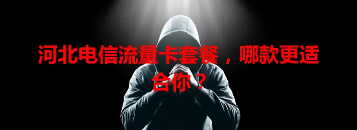 河北电信流量卡套餐，哪款更适合你？