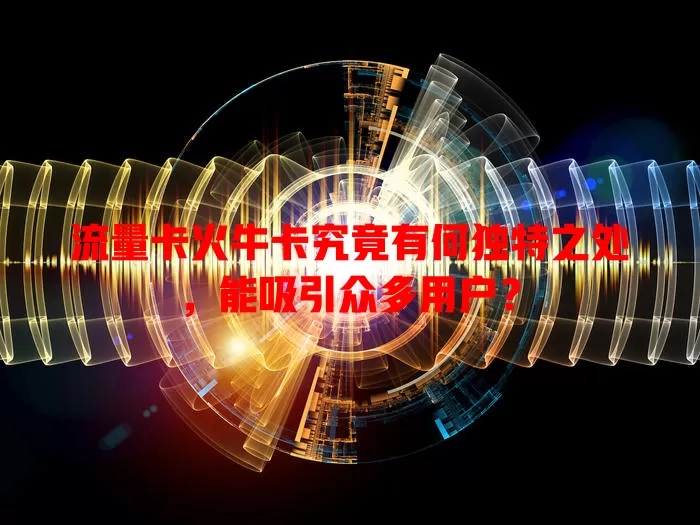 流量卡火牛卡究竟有何独特之处，能吸引众多用户？