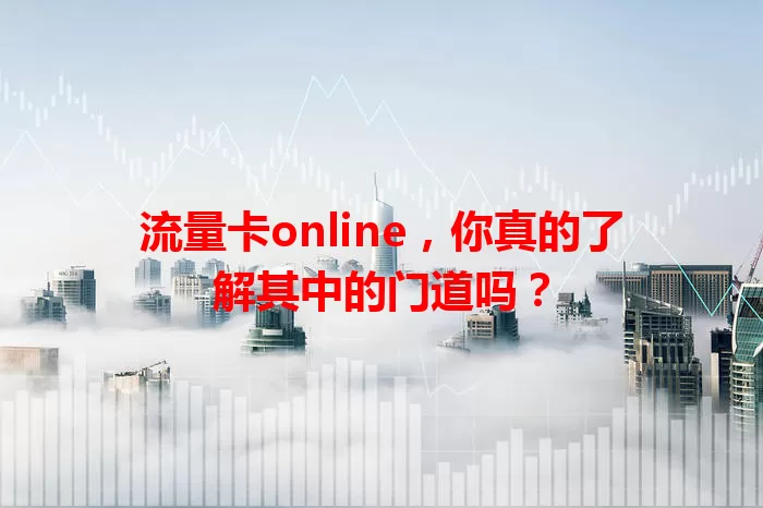 流量卡online，你真的了解其中的门道吗？