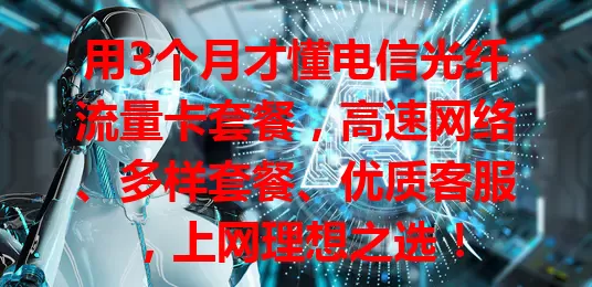用3个月才懂电信光纤流量卡套餐，高速网络、多样套餐、优质客服，上网理想之选！
