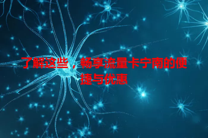 了解这些，畅享流量卡宁南的便捷与优惠