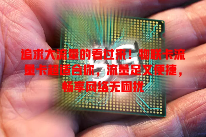 追求大流量的看过来！物联卡流量卡超适合你，流量足又便捷，畅享网络无困扰