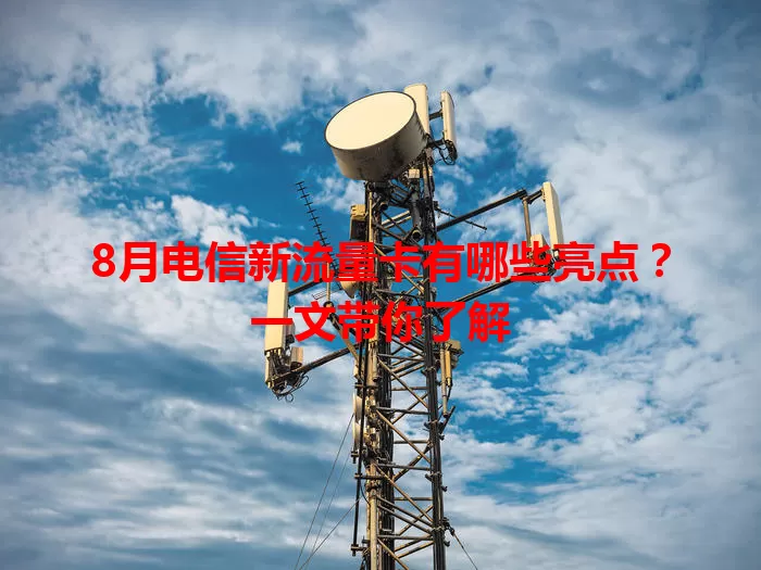 8月电信新流量卡有哪些亮点？一文带你了解