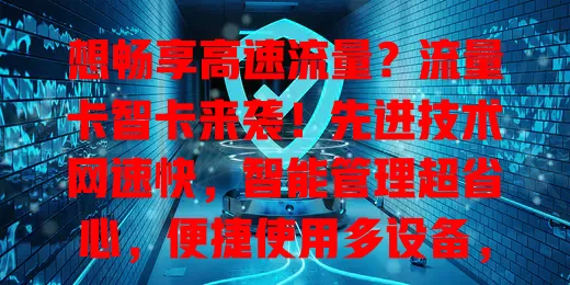 想畅享高速流量？流量卡智卡来袭！先进技术网速快，智能管理超省心，便捷使用多设备，满足多样需求，未来大放异彩！
