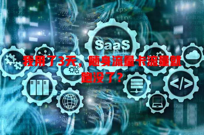 我用了3天，随身流量卡流量就跑没了？