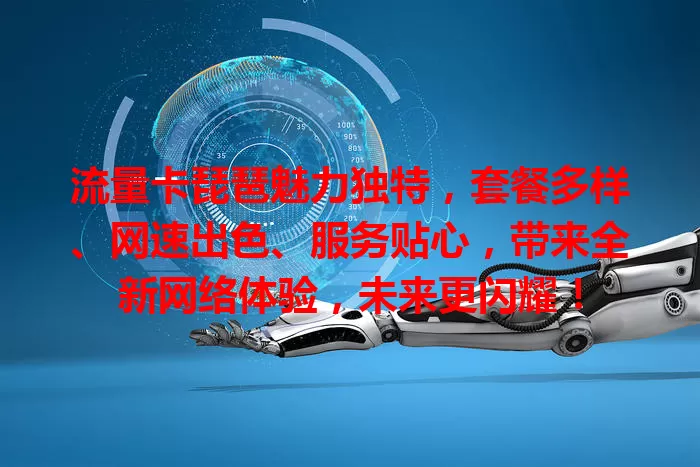 流量卡琵琶魅力独特，套餐多样、网速出色、服务贴心，带来全新网络体验，未来更闪耀！