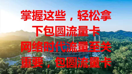 掌握这些，轻松拿下包圆流量卡

网络时代流量至关重要，包圆流量卡受关注。其优势显著，能提供充足流量，刷剧玩游戏超流畅。选卡要关注流量额度、有效期和使用范围，它适合多类人群，了解优势要点就能挑到适合的卡。