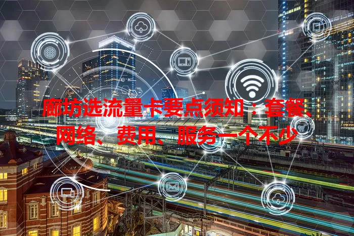廊坊选流量卡要点须知：套餐、网络、费用、服务一个不少