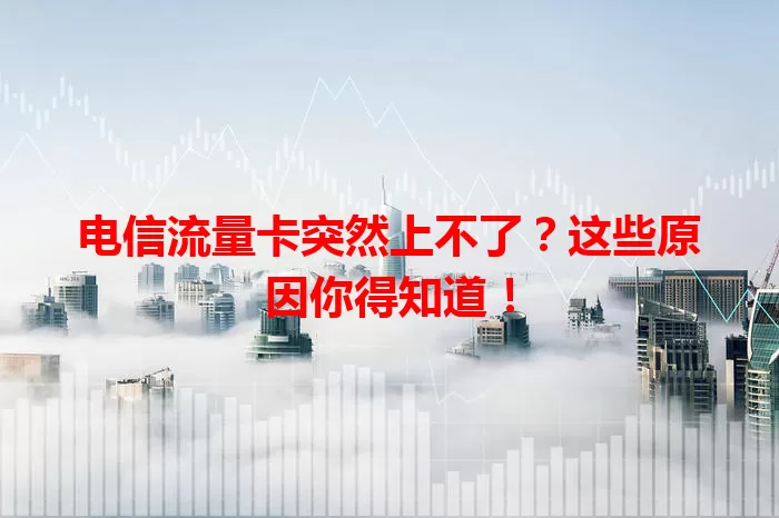 电信流量卡突然上不了？这些原因你得知道！