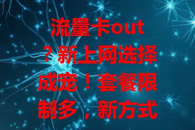 流量卡out？新上网选择成宠！套餐限制多，新方式涌现。流量卡out后咋选？按需挑，关注费用性价比，紧跟时代能找到适合方案，畅享数字便利