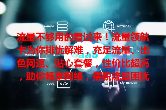 流量不够用的看过来！流量领航卡为你排忧解难，充足流量、出色网速、贴心套餐，性价比超高，助你畅享网络，摆脱流量困扰，开启畅快上网新篇章