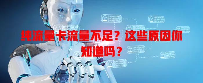 纯流量卡流量不足？这些原因你知道吗？