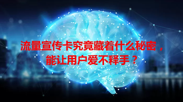 流量宣传卡究竟藏着什么秘密，能让用户爱不释手？