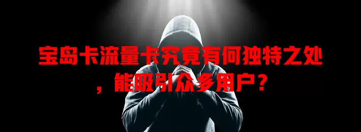 宝岛卡流量卡究竟有何独特之处，能吸引众多用户？