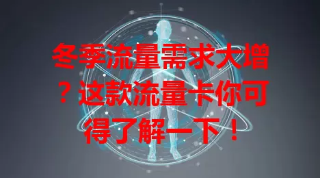 冬季流量需求大增？这款流量卡你可得了解一下！