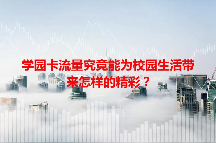 学园卡流量究竟能为校园生活带来怎样的精彩？