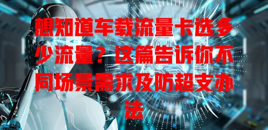 想知道车载流量卡选多少流量？这篇告诉你不同场景需求及防超支办法