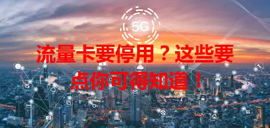 流量卡要停用？这些要点你可得知道！