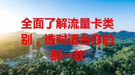 全面了解流量卡类别，选对适合你的那一款