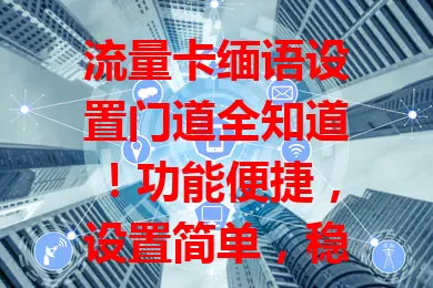 流量卡缅语设置门道全知道！功能便捷，设置简单，稳定无异常，资源丰富助学缅语，畅享优质缅语交流体验