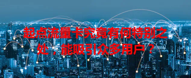 起点流量卡究竟有何特别之处，能吸引众多用户？