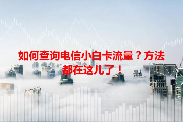 如何查询电信小白卡流量？方法都在这儿了！