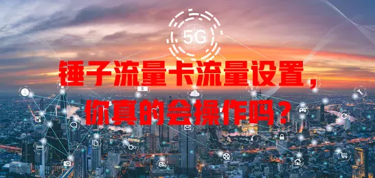 锤子流量卡流量设置，你真的会操作吗？