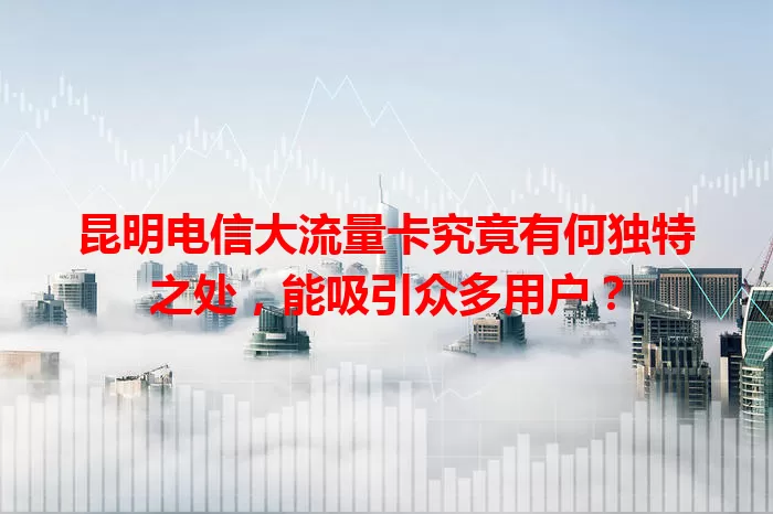 昆明电信大流量卡究竟有何独特之处，能吸引众多用户？