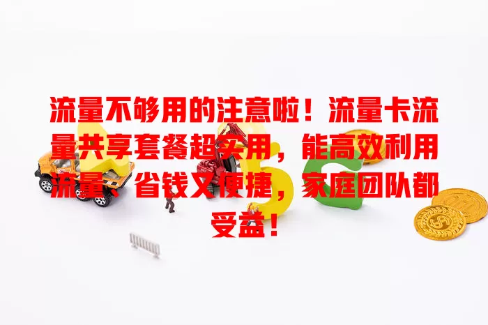 流量不够用的注意啦！流量卡流量共享套餐超实用，能高效利用流量、省钱又便捷，家庭团队都受益！