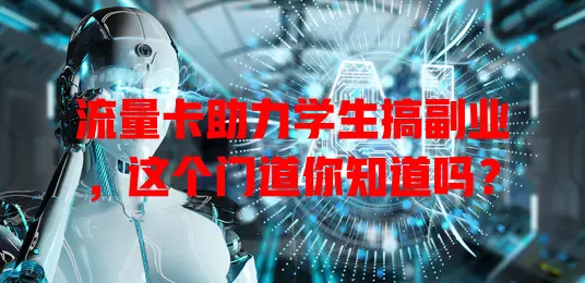 流量卡助力学生搞副业，这个门道你知道吗？