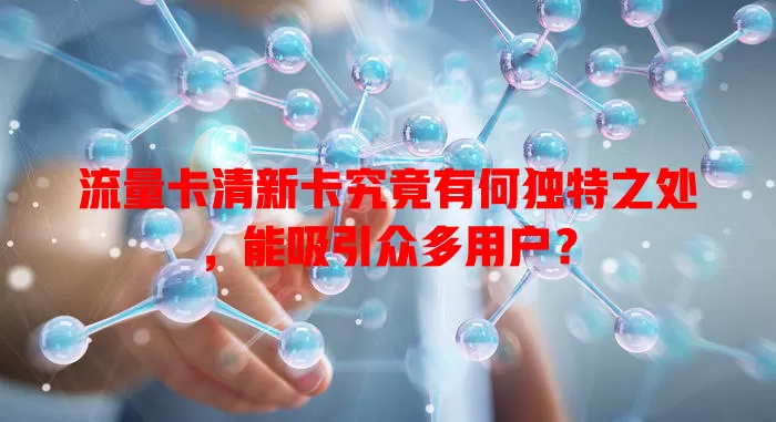 流量卡清新卡究竟有何独特之处，能吸引众多用户？