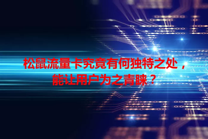 松鼠流量卡究竟有何独特之处，能让用户为之青睐？
