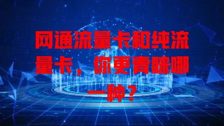 网通流量卡和纯流量卡，你更青睐哪一种？