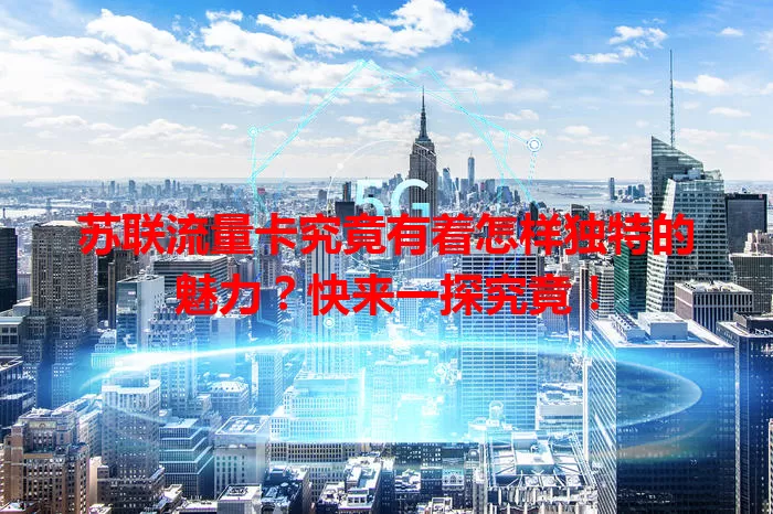 苏联流量卡究竟有着怎样独特的魅力？快来一探究竟！