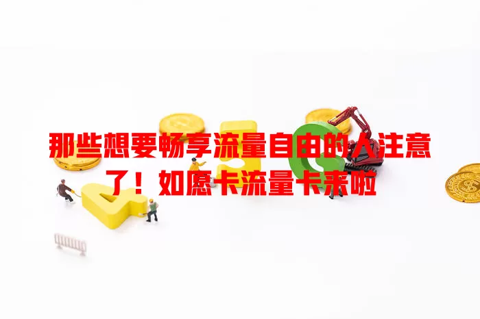 那些想要畅享流量自由的人注意了！如愿卡流量卡来啦