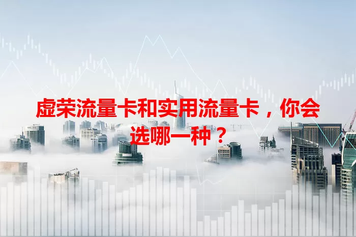 虚荣流量卡和实用流量卡，你会选哪一种？