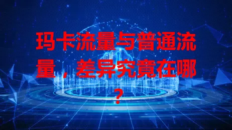 玛卡流量与普通流量，差异究竟在哪？