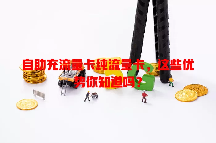 自助充流量卡纯流量卡，这些优势你知道吗？