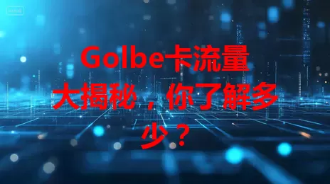 Golbe卡流量大揭秘，你了解多少？