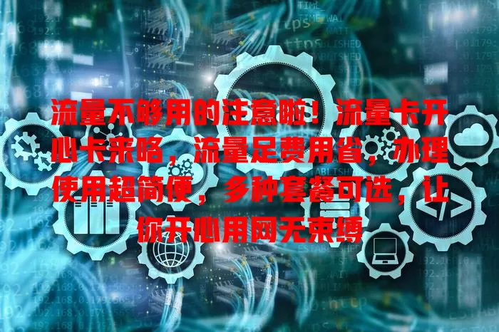 流量不够用的注意啦！流量卡开心卡来咯，流量足费用省，办理使用超简便，多种套餐可选，让你开心用网无束缚