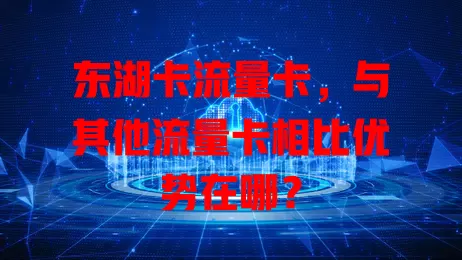 东湖卡流量卡，与其他流量卡相比优势在哪？