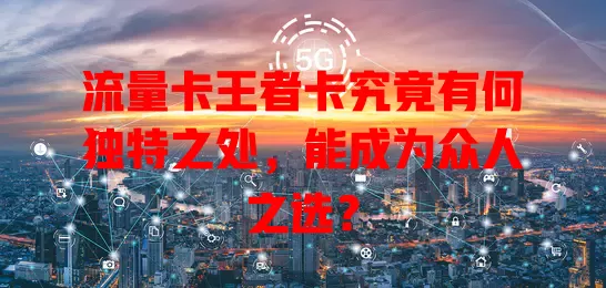 流量卡王者卡究竟有何独特之处，能成为众人之选？