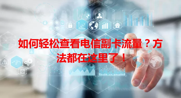 如何轻松查看电信副卡流量？方法都在这里了！