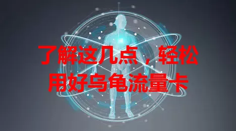 了解这几点，轻松用好乌龟流量卡