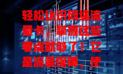 轻松认识网络流量卡，掌握这些要点就够了！它是流量保障，使用便捷，选卡关注额度有效期与网络覆盖稳定性，让网络生活更顺畅